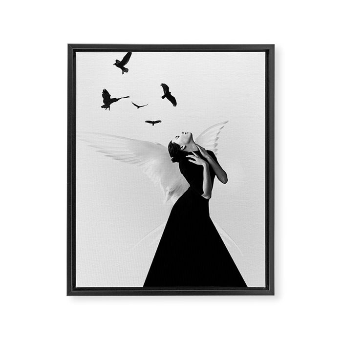 Angel Framed Canvas Print Gallery Image 1