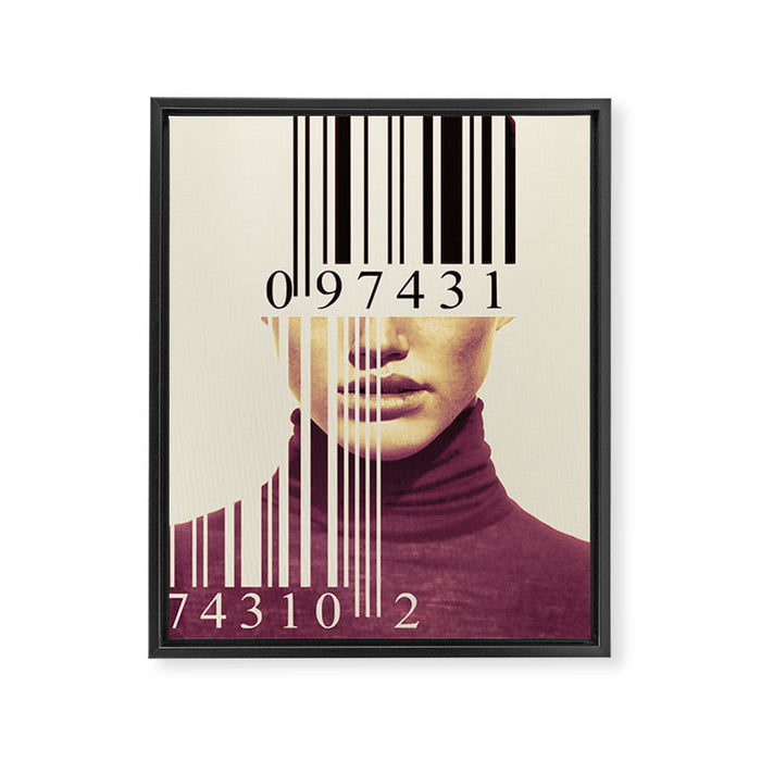 BARCODE Framed Canvas Print Gallery Image 1