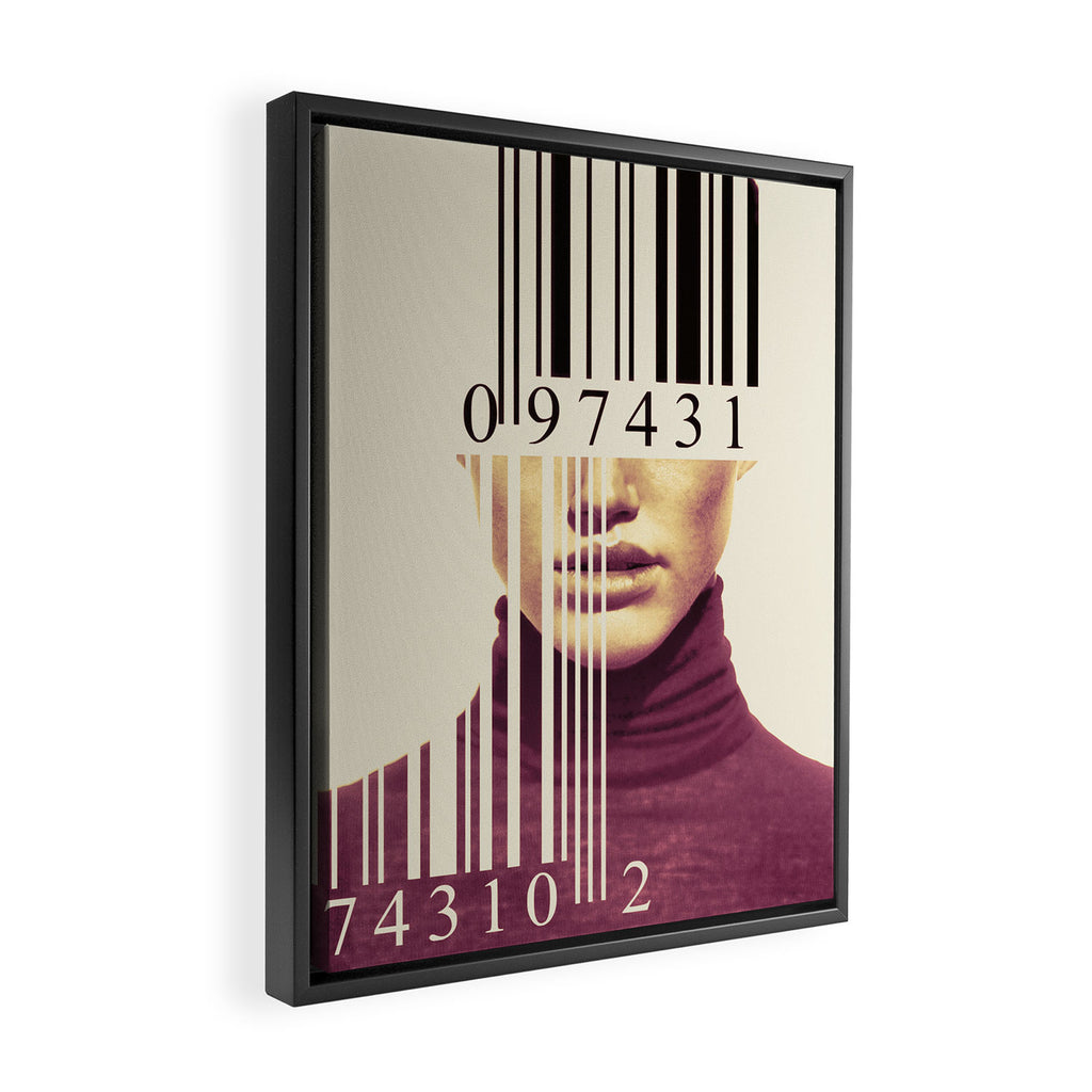 BARCODE Framed Canvas Print Gallery Image 2