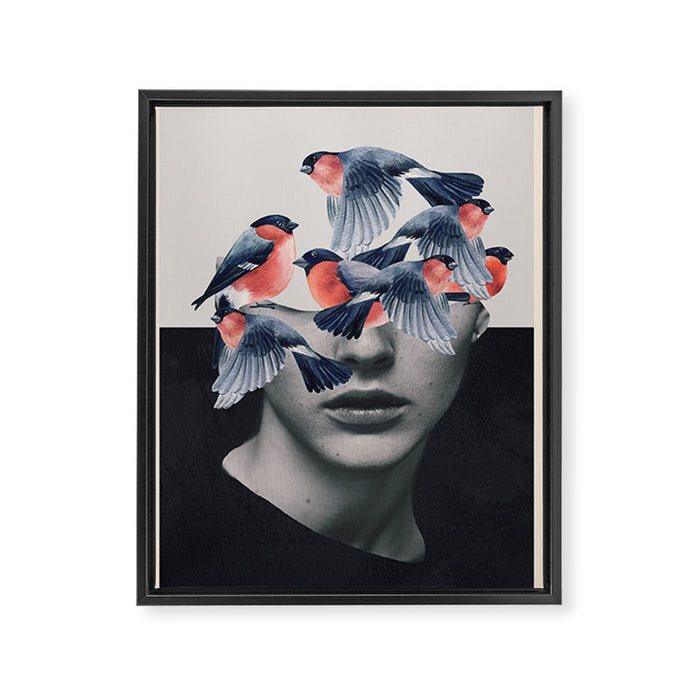 Birds Framed Canvas Print Gallery Image 1