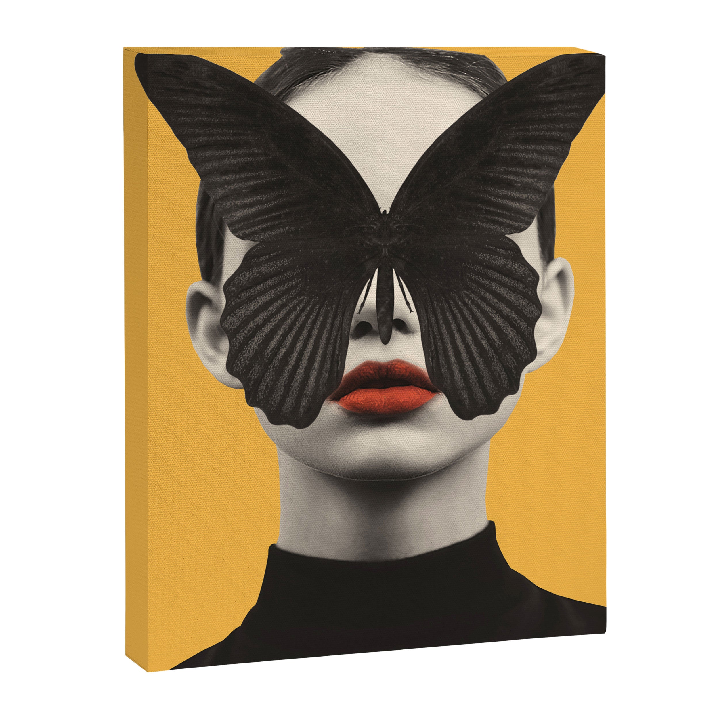 BLACK BUTTERFLY 2 Canvas Print Gallery Image 6