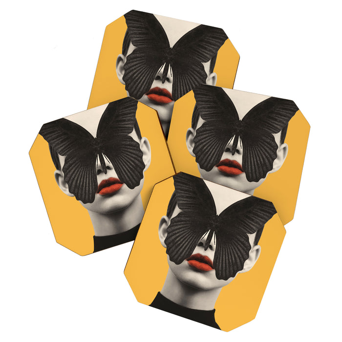 BLACK BUTTERFLY 2 Coaster Gallery Image 1