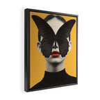 BLACK BUTTERFLY 2 Framed Canvas Print Gallery Image 2