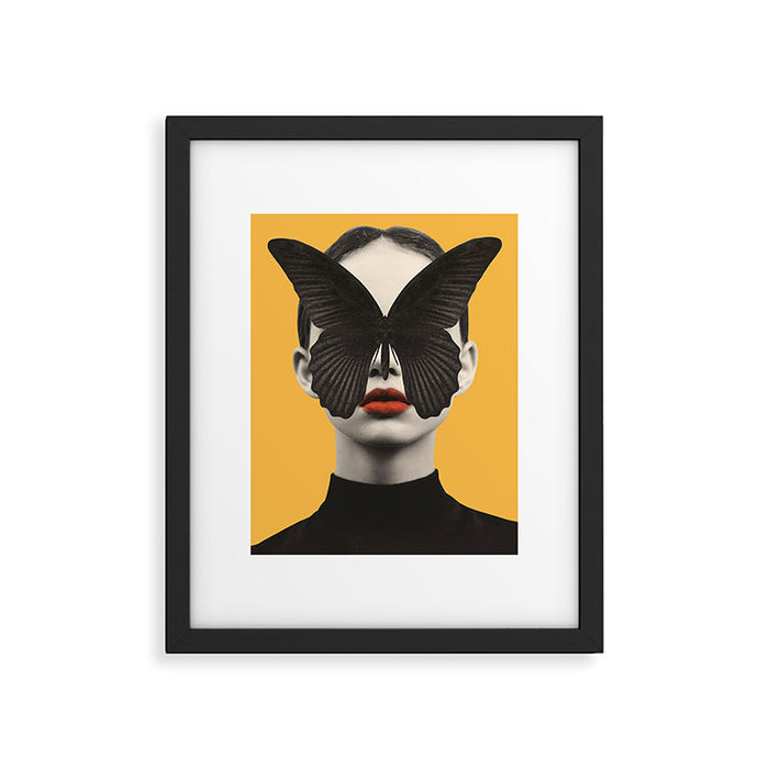 BLACK BUTTERFLY 2 Framed Art Print Gallery Image 1