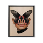 BLACK BUTTERFLY 3 Framed Canvas Print Gallery Image 6