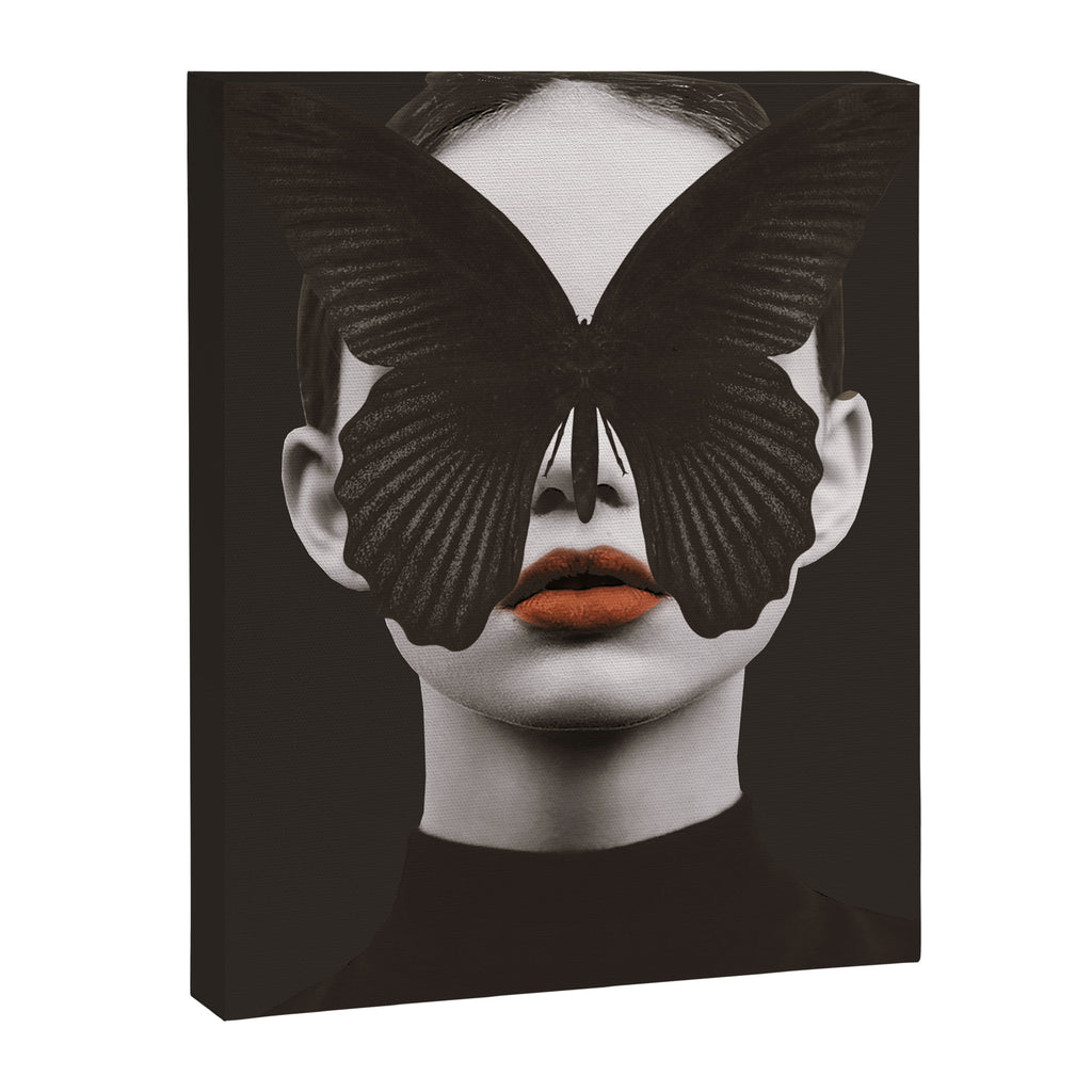 BLACK BUTTERFLY 3 Canvas Print Gallery Image 6