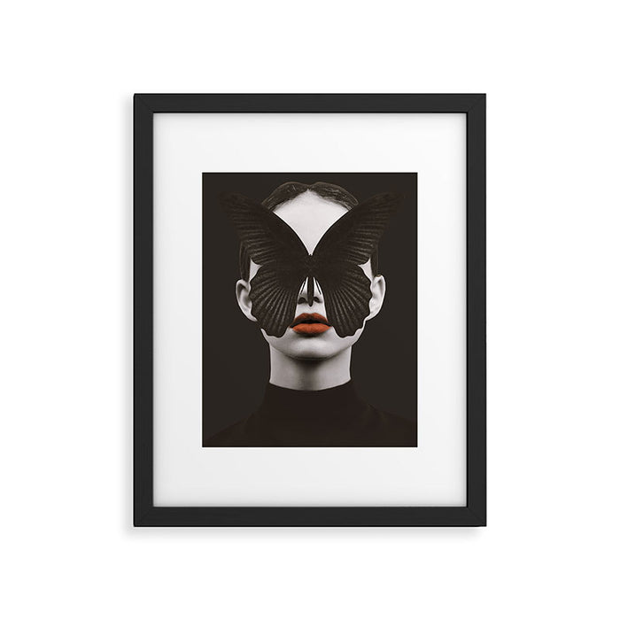 BLACK BUTTERFLY 3 Framed Art Print Gallery Image 1