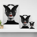 BLACK BUTTERFLY Canvas Print Gallery Image 3