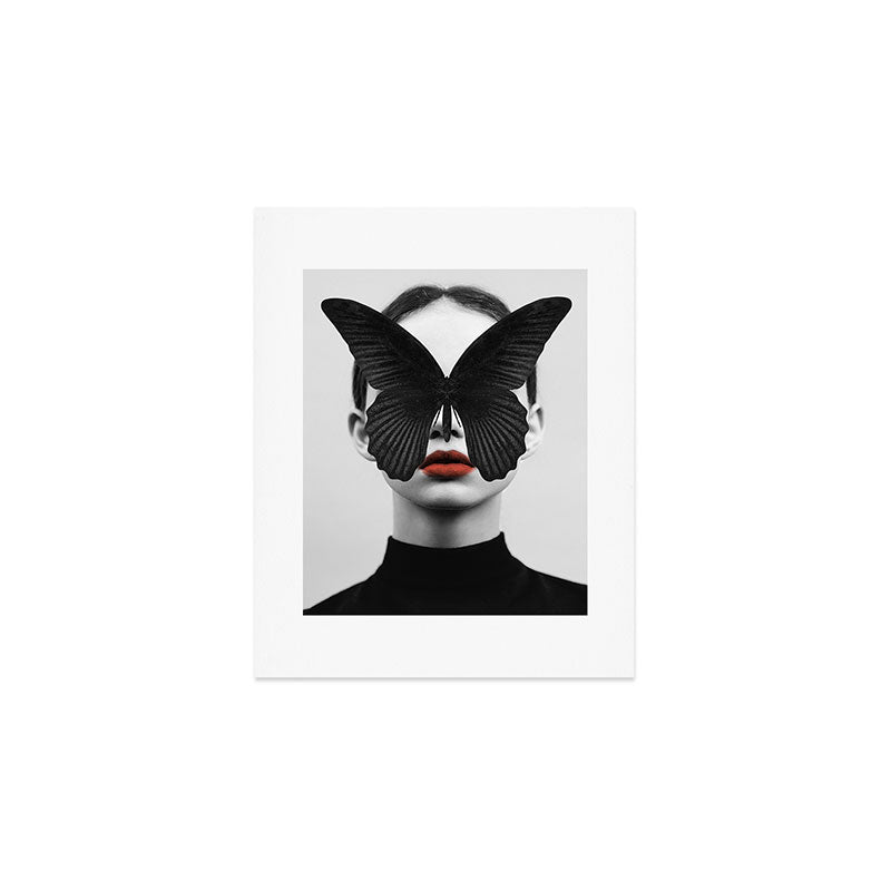 BLACK BUTTERFLY Art Print Gallery Image 1