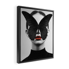 BLACK BUTTERFLY Framed Canvas Print Gallery Image 2