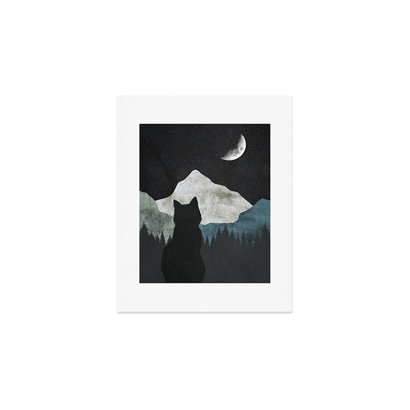 Black Cat 2 Art Print Gallery Image 1