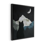 Black Cat 2 Framed Canvas Print Gallery Image 2