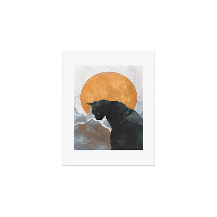 Black Cat Art Print Gallery Image 1