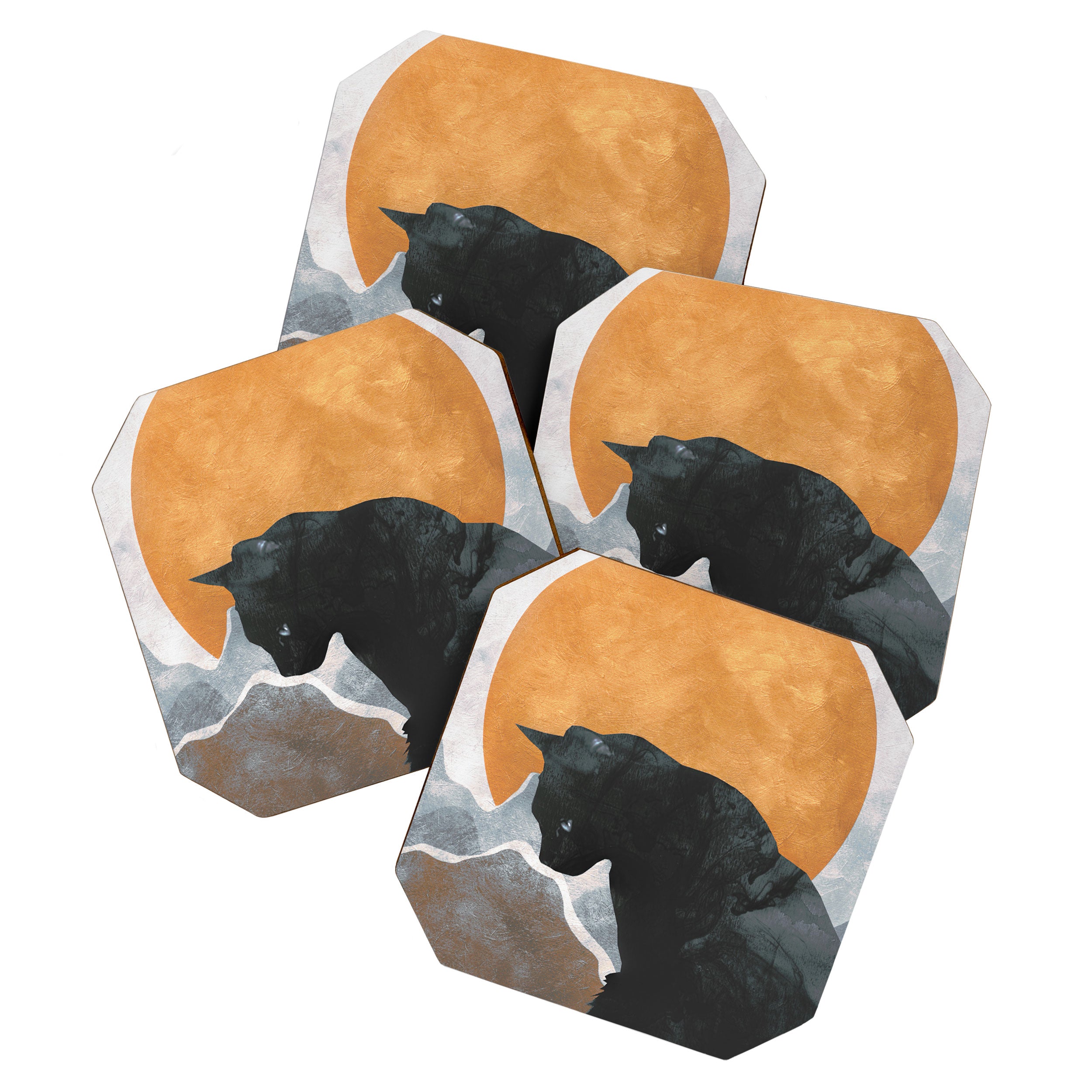Black Cat Coaster Gallery Image 1