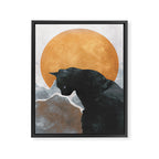 Black Cat Framed Canvas Print Gallery Image 6