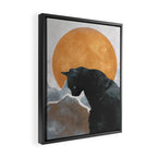 Black Cat Framed Canvas Print Gallery Image 2