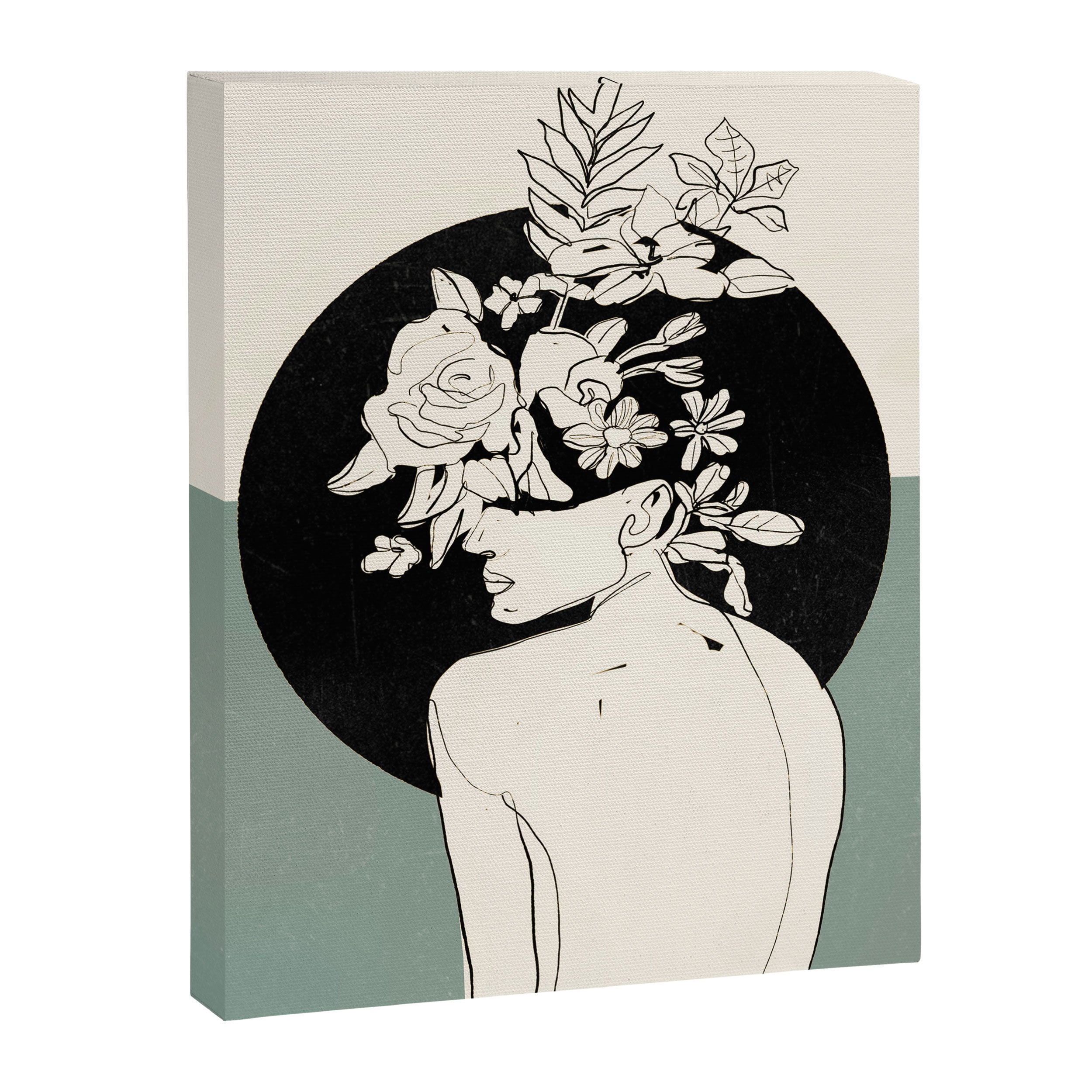 Bloom 8 Line Drawing Canvas Print Gallery Image 6