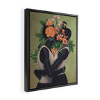 blooming kiss  Framed Canvas Print Gallery Image 2