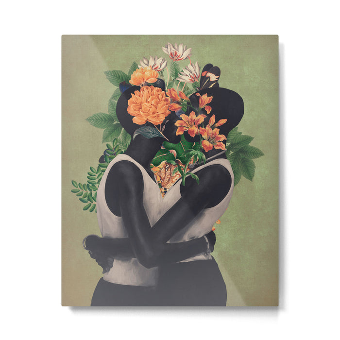 blooming kiss  Metal Print Gallery Image 1