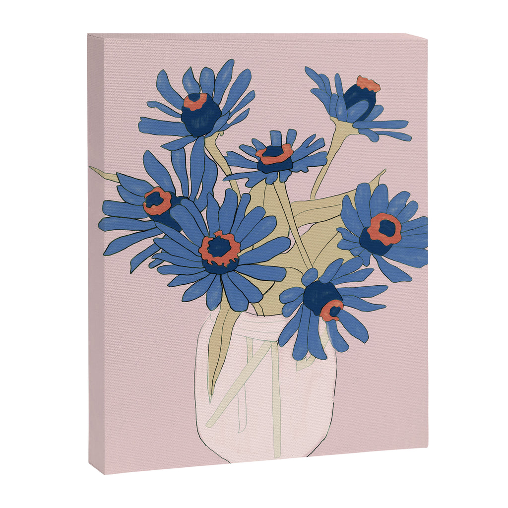 blue flowers 2 Canvas Print Gallery Image 6