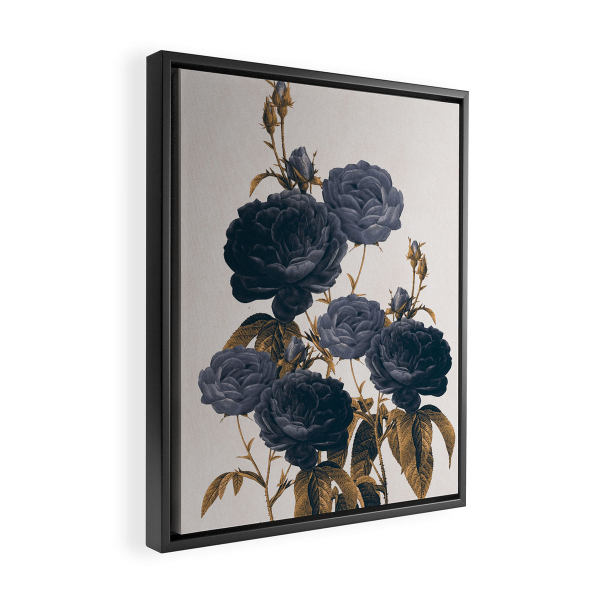 blue flowers Framed Canvas Print Gallery Image 2