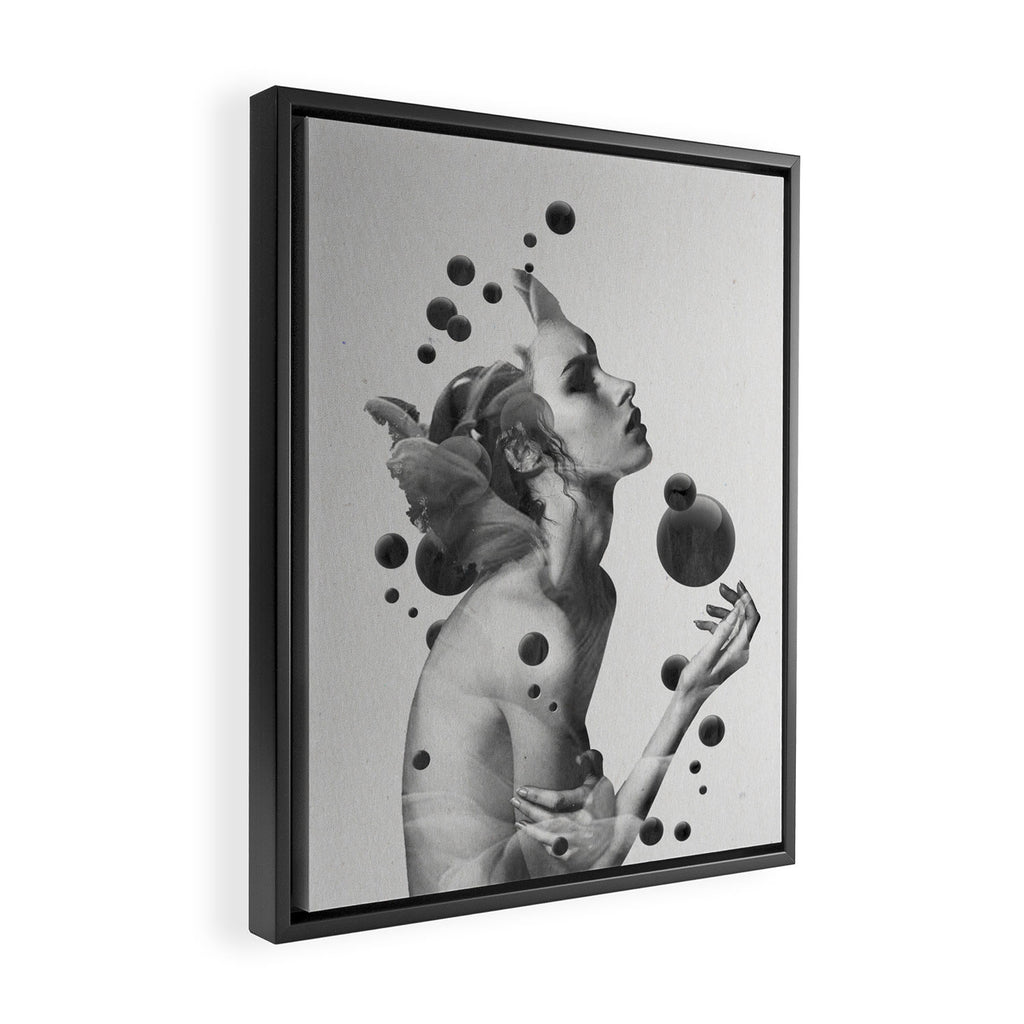 BUBBLES Framed Canvas Print Gallery Image 2