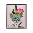 Cactus Lady Framed Canvas Print Gallery Image 6