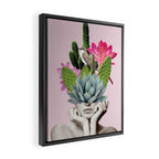 Cactus Lady Framed Canvas Print Gallery Image 2