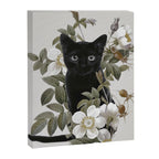 Cat With Flowers Canvas Print Gallery Image 8