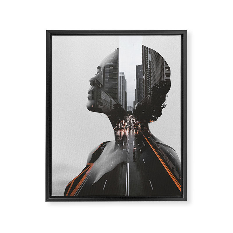 City 2 Framed Canvas Print Gallery Image 8