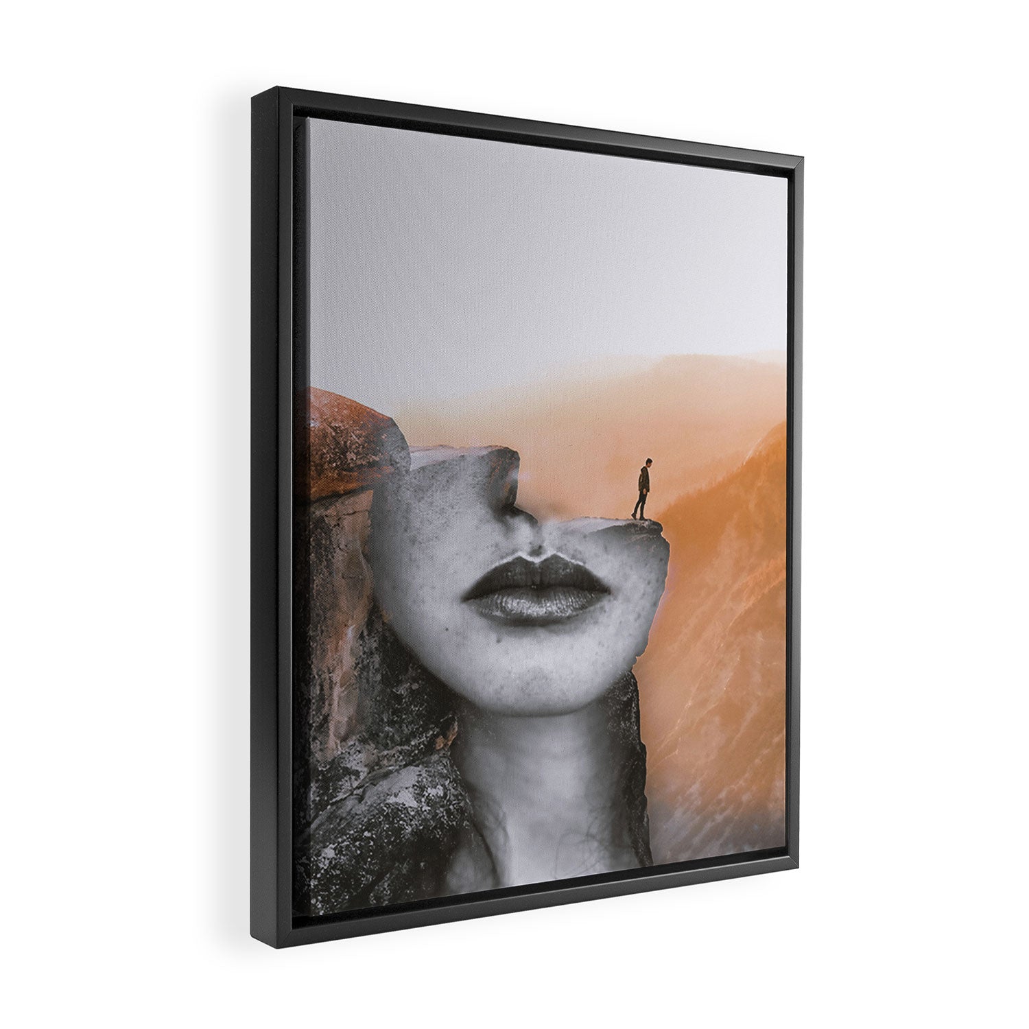Cliff Framed Canvas Print Gallery Image 2
