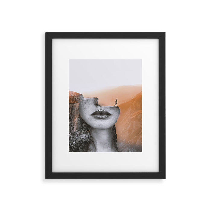 Cliff Framed Art Print Gallery Image 1