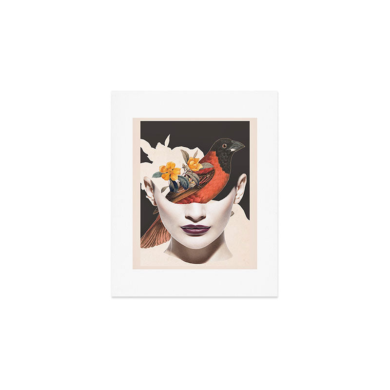 collage art / bird 2 Art Print Gallery Image 1