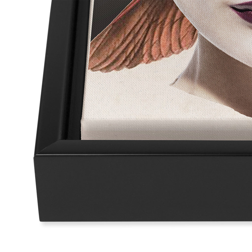 collage art / bird 2 Framed Canvas Print Gallery Image 3