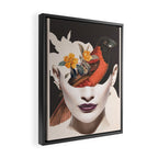 collage art / bird 2 Framed Canvas Print Gallery Image 2