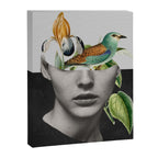 collage art / bird 2 Canvas Print Gallery Image 6