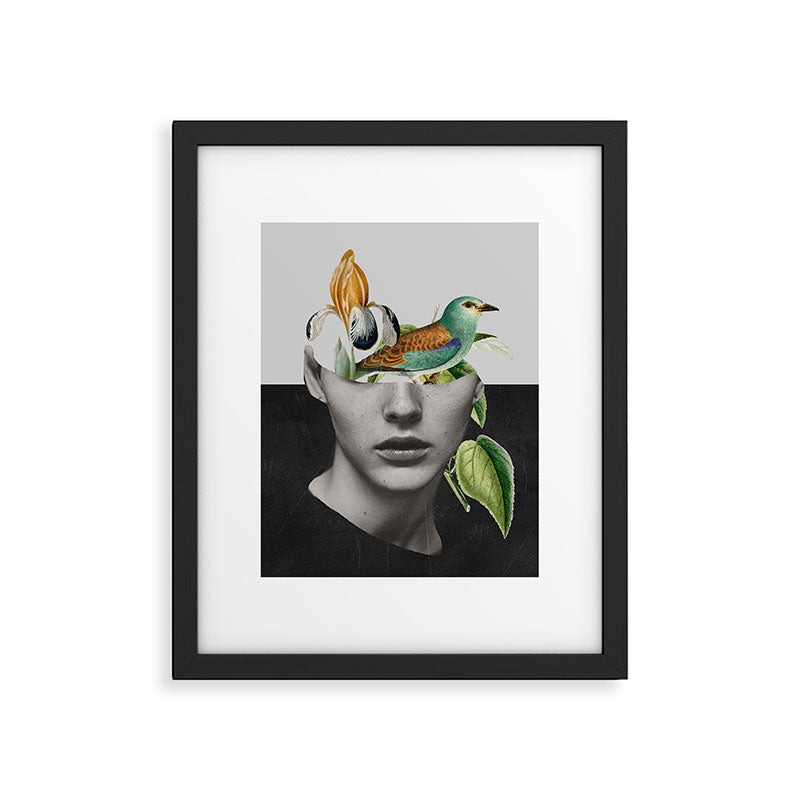 collage art / bird 2 Framed Art Print Gallery Image 5