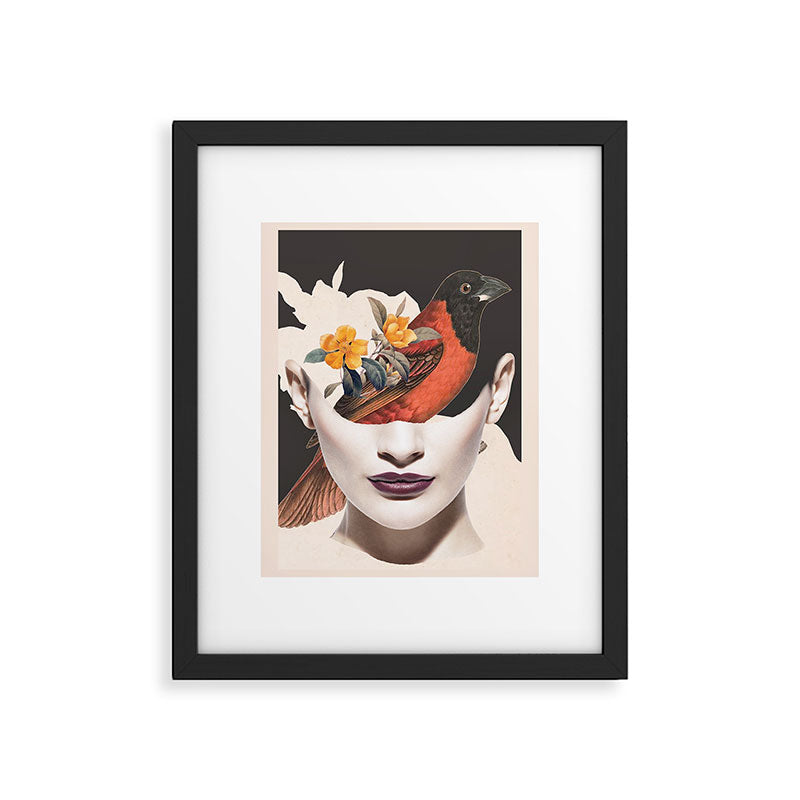collage art / bird 2 Framed Art Print Gallery Image 4