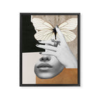 collage art / butterfly 2 Framed Canvas Print Gallery Image 6