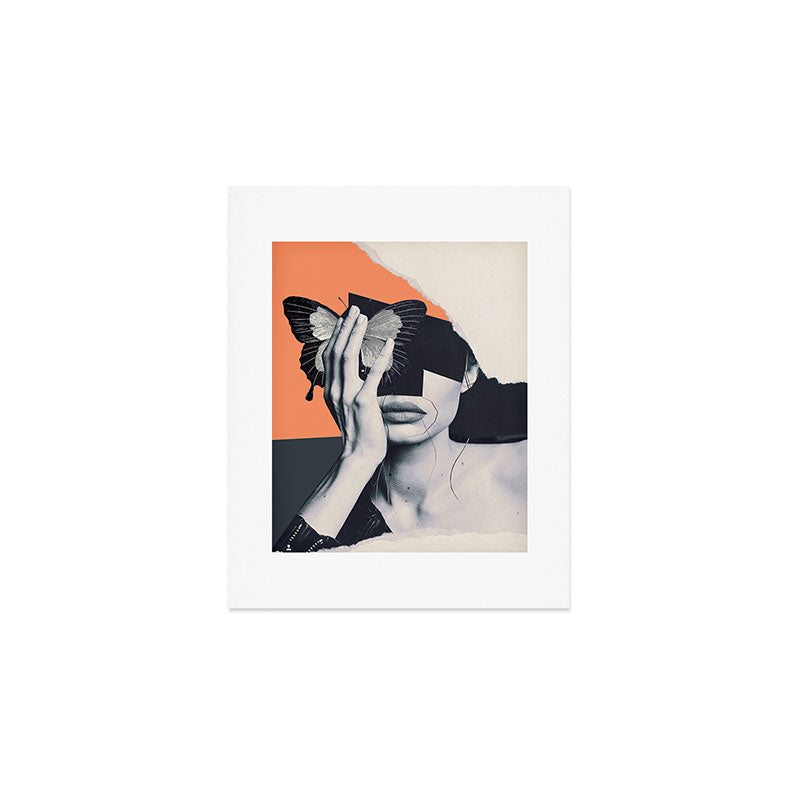 collage art / butterfly Art Print Gallery Image 1