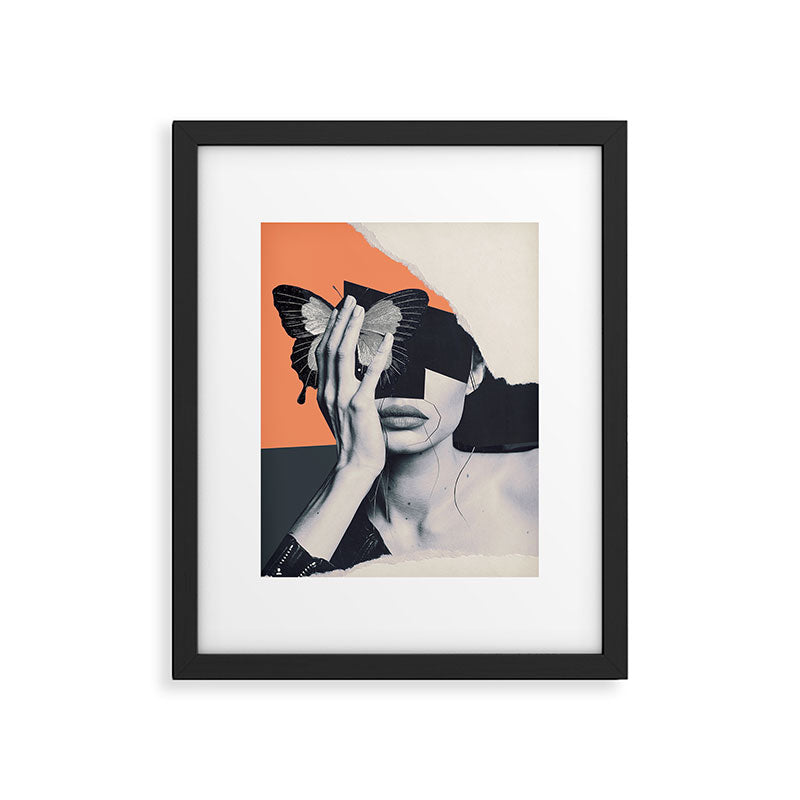 collage art / butterfly Framed Art Print Gallery Image 5