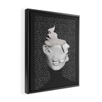 collage art / Faces 2 Framed Canvas Print Gallery Image 2