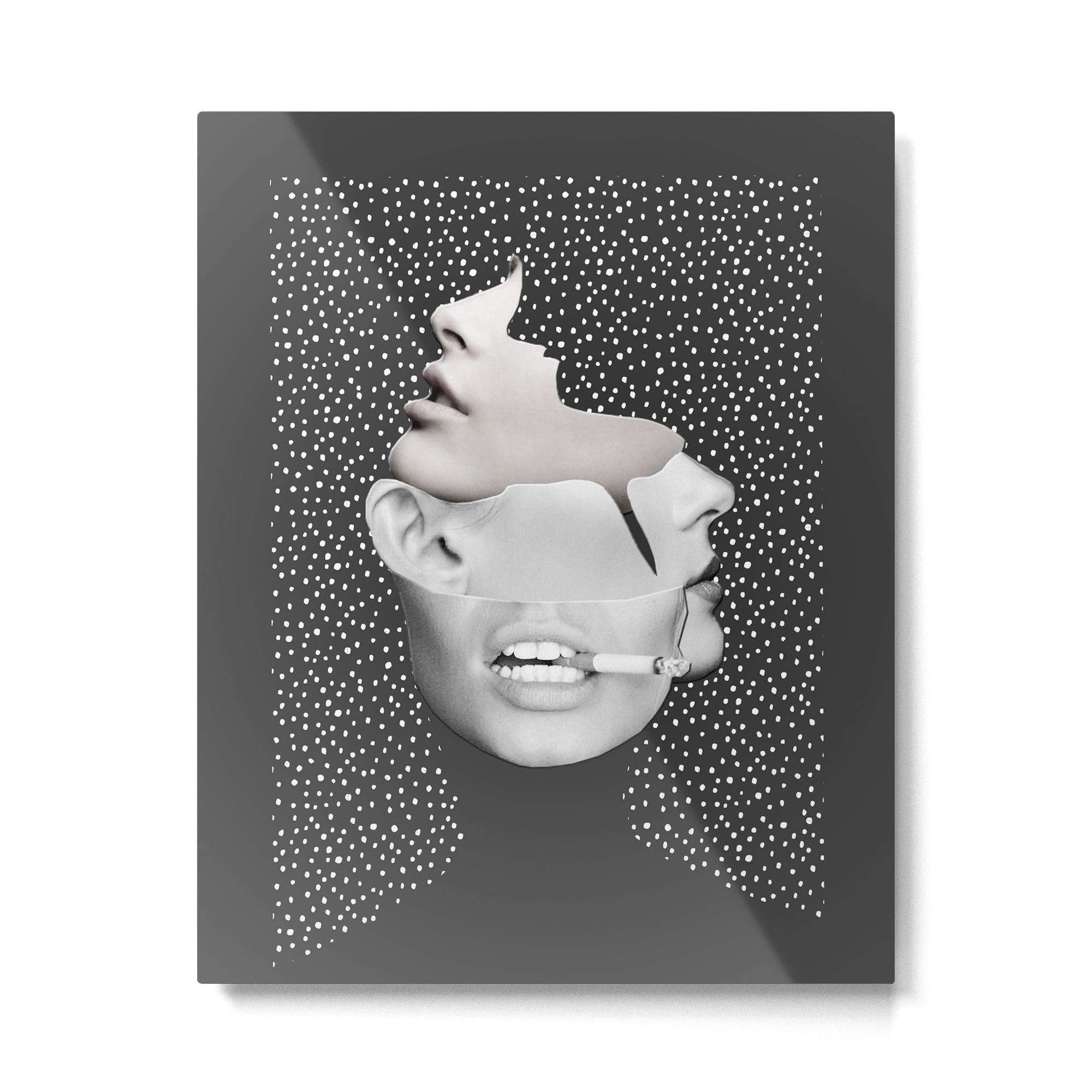 collage art / Faces 2 Metal Print Gallery Image 4