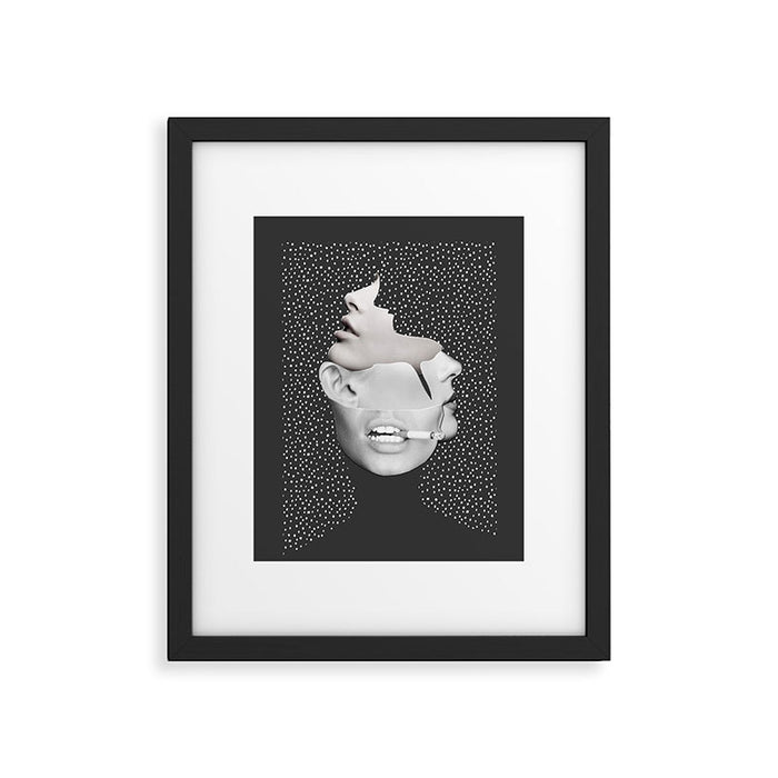 collage art / Faces 2 Framed Art Print Gallery Image 1