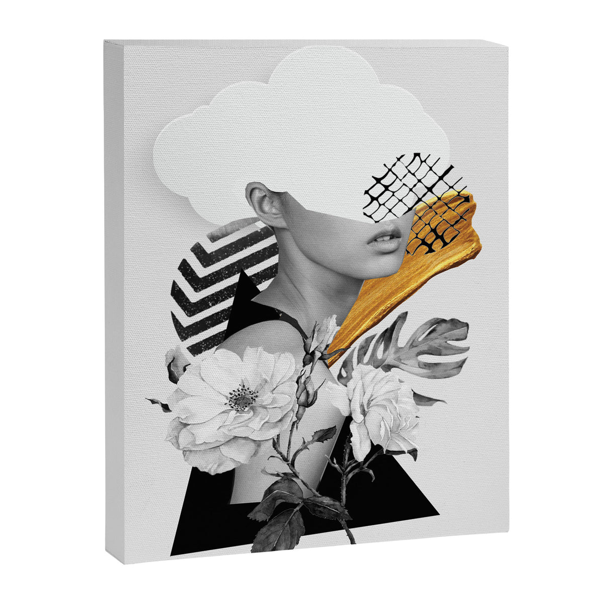 collage art (girl) Canvas Print Gallery Image 6