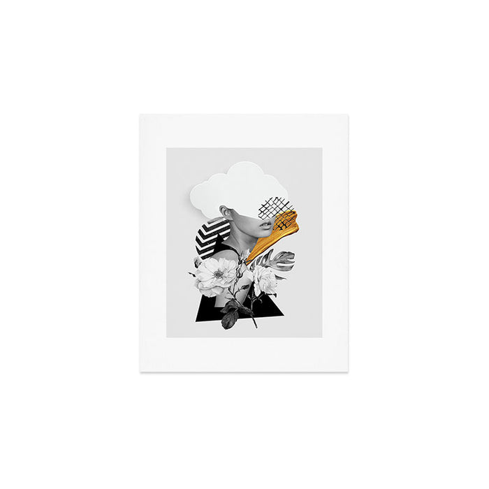 collage art (girl) Art Print Gallery Image 1