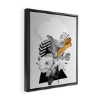 collage art (girl) Framed Canvas Print Gallery Image 2