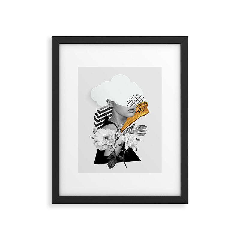 collage art (girl) Framed Art Print Gallery Image 5