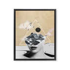 collage art / Wild Nature Framed Canvas Print Gallery Image 6