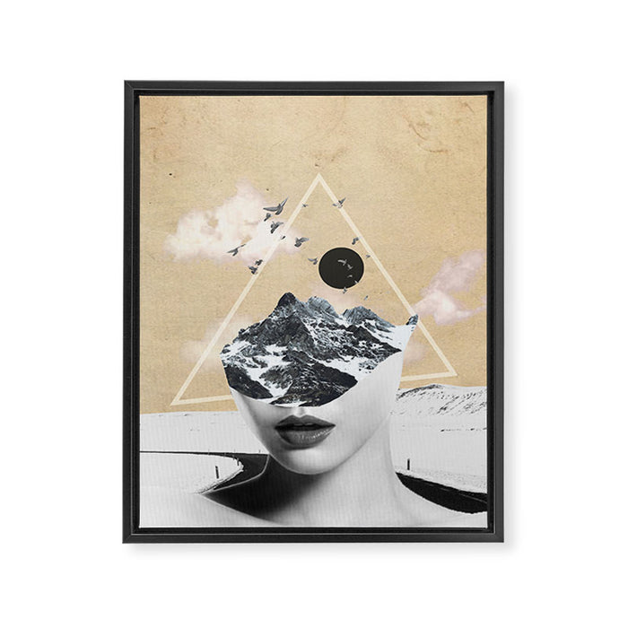 collage art / Wild Nature Framed Canvas Print Gallery Image 1
